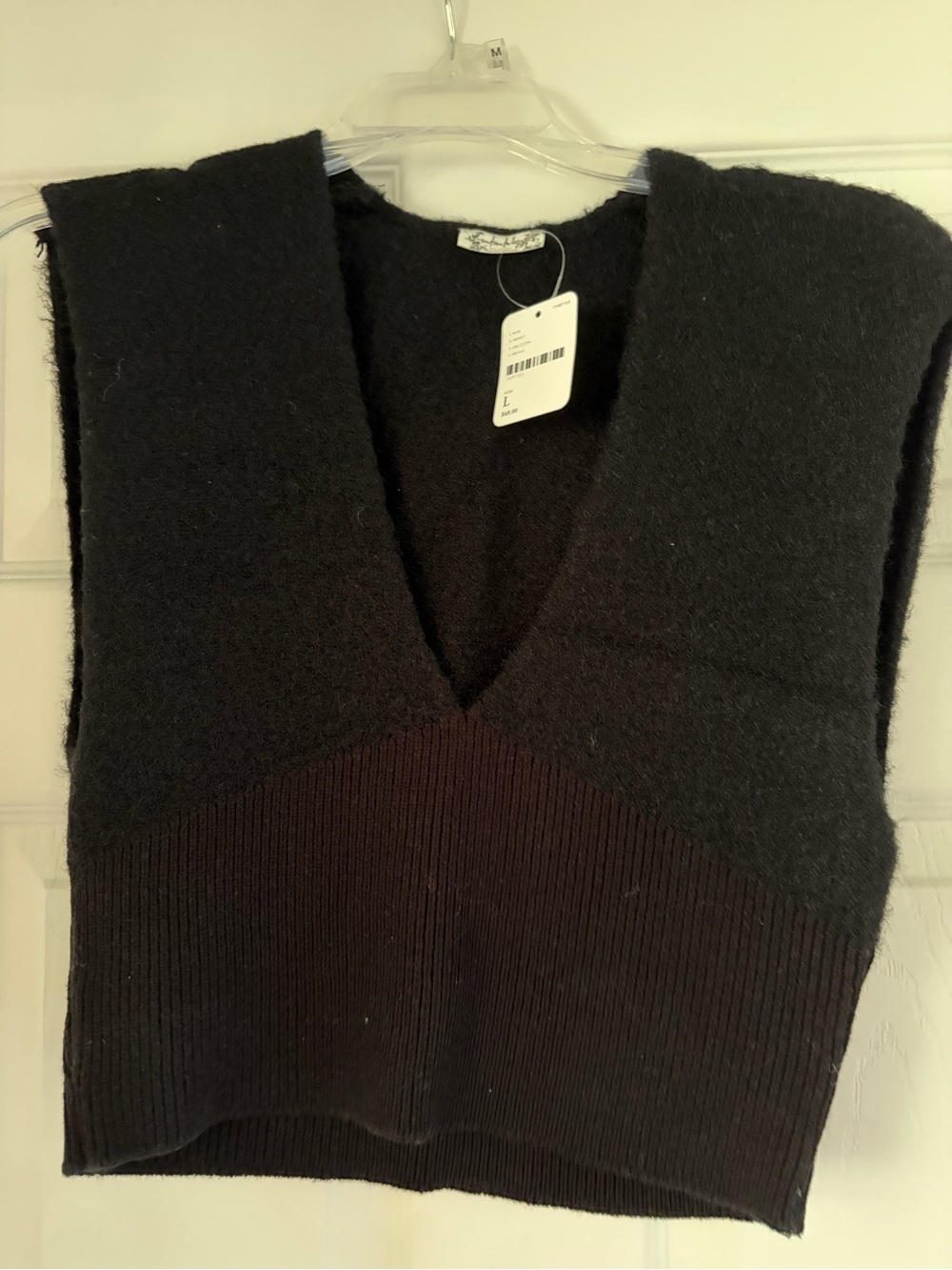 Black V-Neck Women's Sweater Vest - Free People